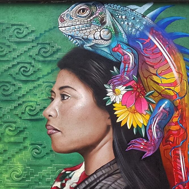 El mural donde aparece Yalitza Aparicio se titula "Orgullo Oaxaca"/ Foto: The Top Tequila