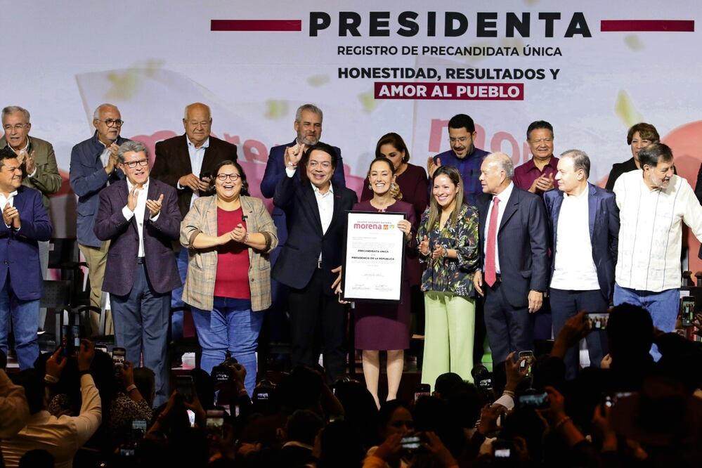 Claudia Sheinbaum aseguró que construirá el segundo piso de la Cuarta Transformación y no traicionará al pueblo de México. Foto: Carlos Mejía / EL UNIVERSAL