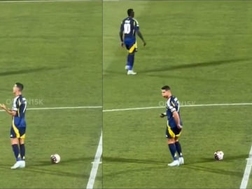 VIDEO: Cristiano Ronaldo reclamó a sus compañeros con gestos obscenos en la Supercopa de Arabia Saudita