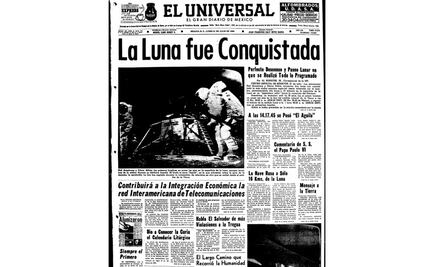 Así publicó EL UNIVERSAL la llegada del hombre a la Luna