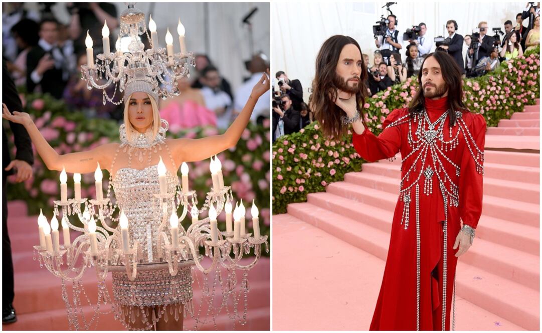 Katy Perry y Jared Leto. Fotos: AFP y AP