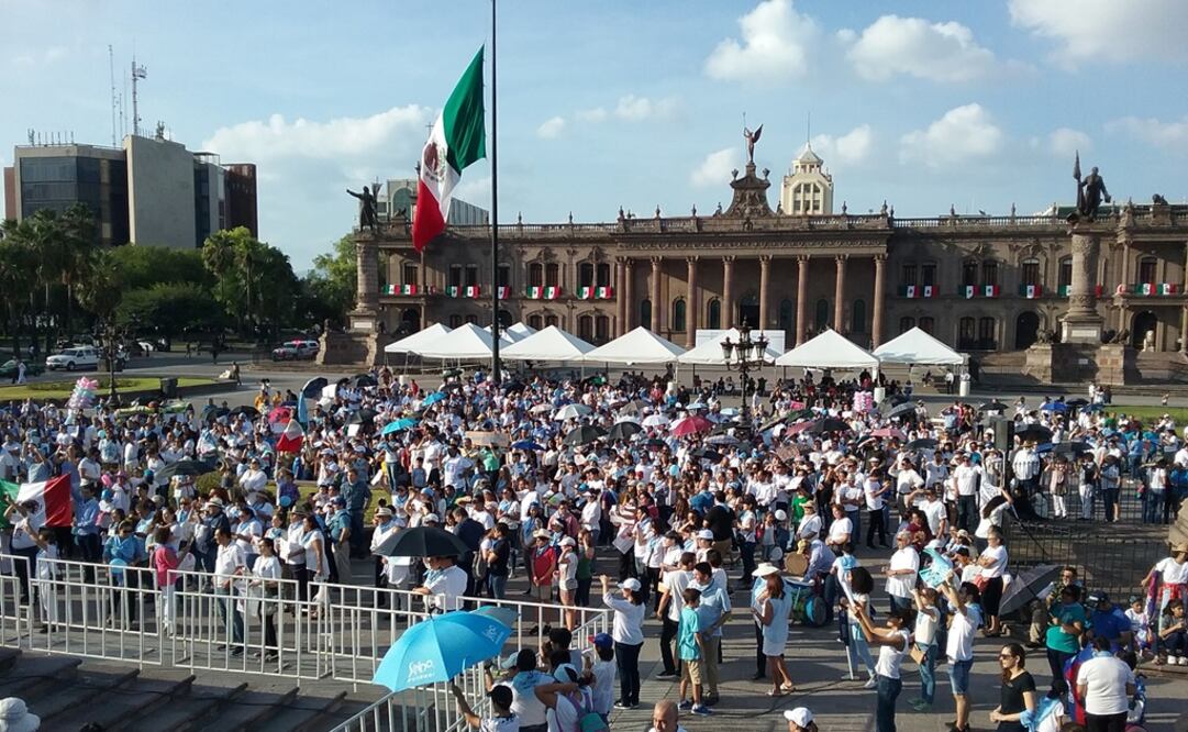 La concentración que se manifestaron contra el aborto se realizó en la Explanada de los Héroes / Especial