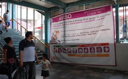 Inicia cierre en tramo de Línea A del Metro