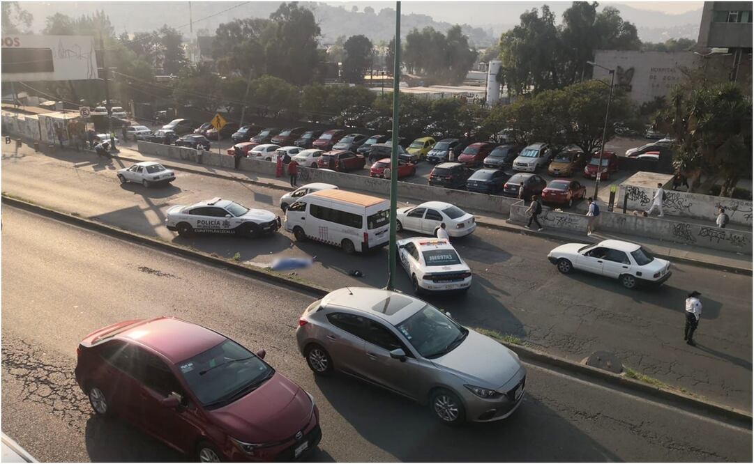Accidente en la carretera Cuautitlán-Tlalnepantla. Foto: Especial