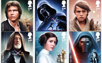 Star Wars inspira estampillas en Reino Unido