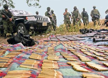 Decomisos: muchas pistolas y pocas metralletas