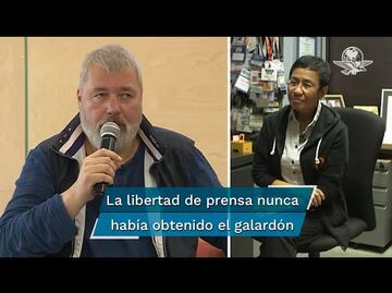 Dan Premio Nobel de la Paz 2021 a periodistas por salvaguardar la libertad de expresión