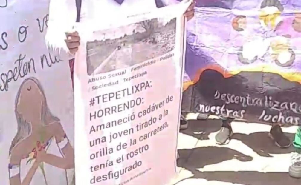 "Estado corrupto por tu culpa estoy de luto"; feministas bloquean la México-Cuautla por asesinato de una mujer 