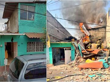 Entre escombros buscan a 2 perritos tras explosión y derrumbe de vivienda en Iztapalapa