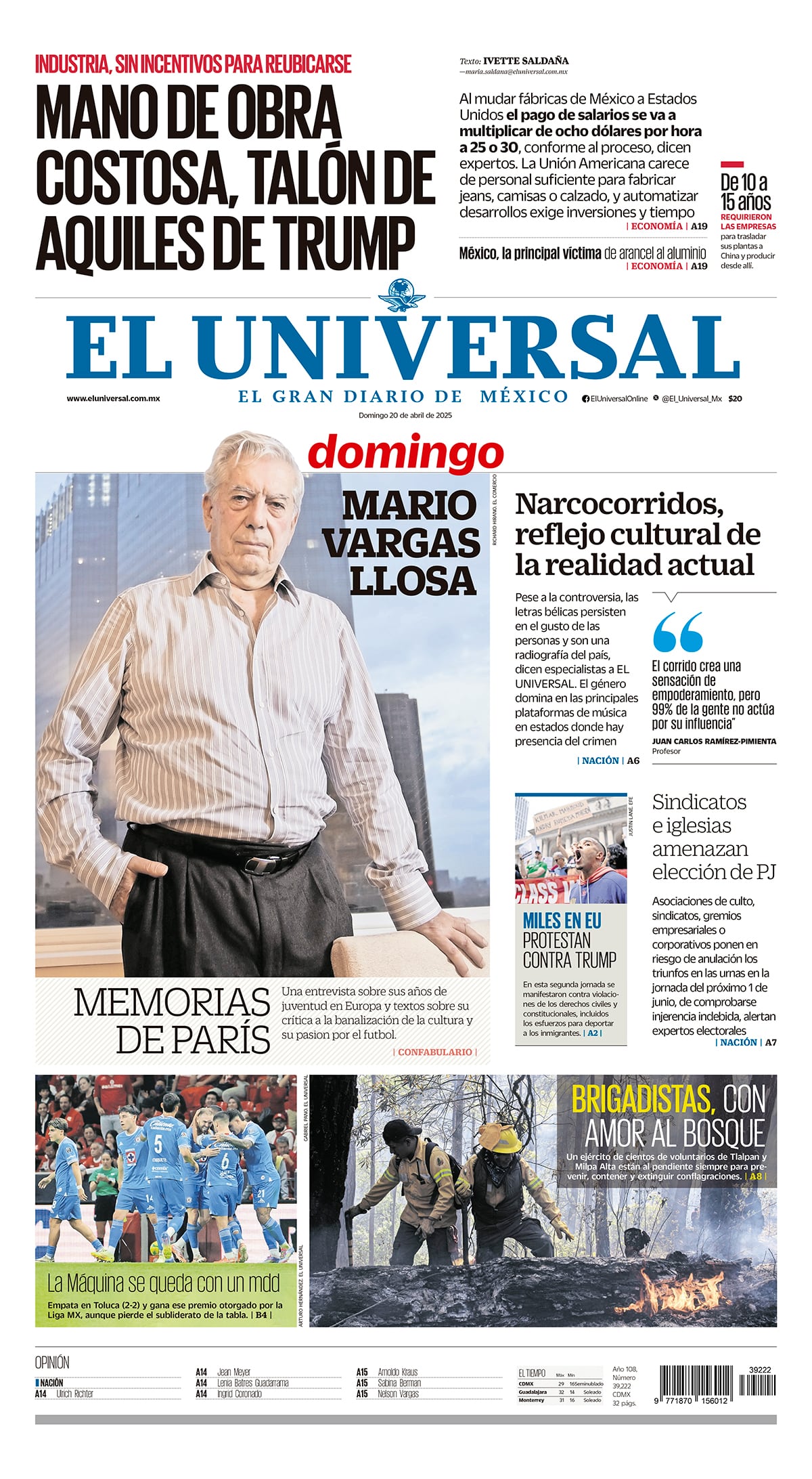 Portada impresa