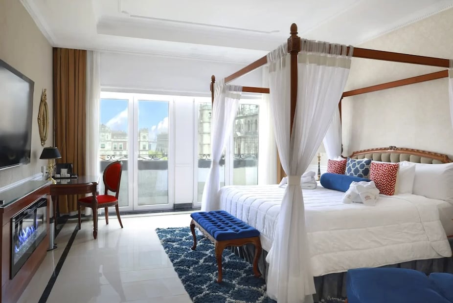 Suites y cuartos con amenidades de lujo en el Gran Hotel CDMX. Foto: Gran Hotel de la CDMX