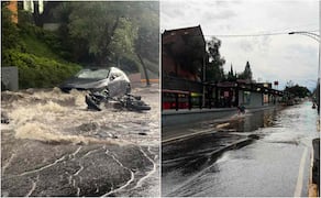Lluvias colapsan el sur de la CDMX; rescatan a personas atrapadas y reportan severas inundaciones en alcaldía Tlalpan. Fotos: Especiales.