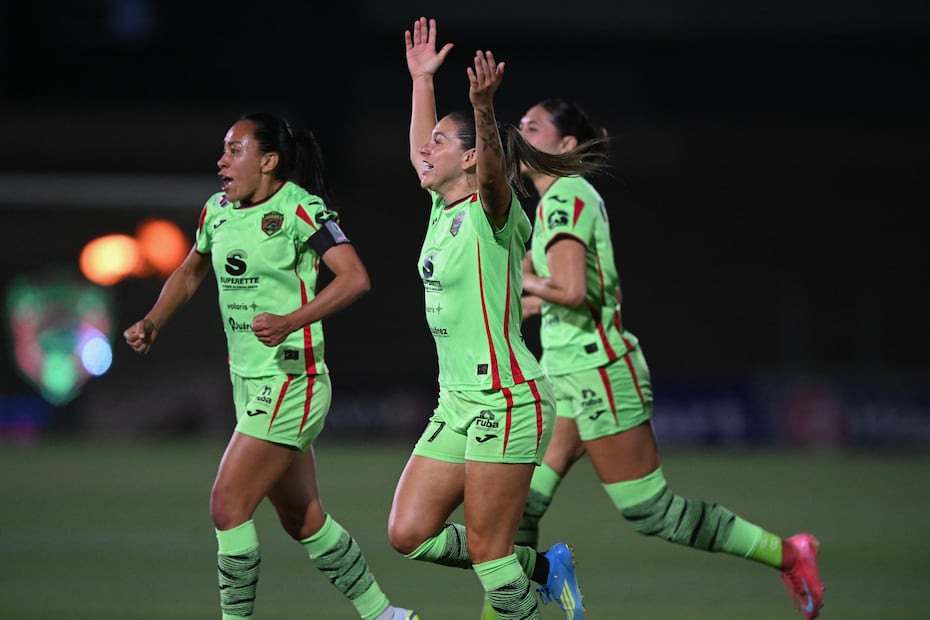 FC Juárez Femenil en festejo de gol, durante la Liguilla del Clausura 2026 - Foto: Imago7