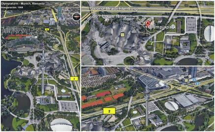 Mapa. Zona del tiroteo en Alemania