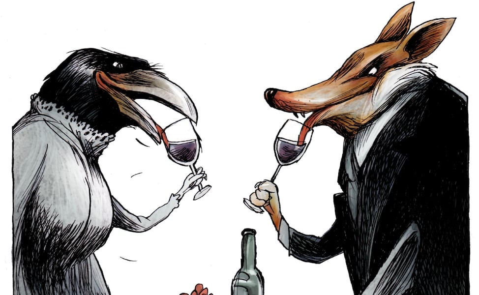 La fábula, el brindis y la moraleja