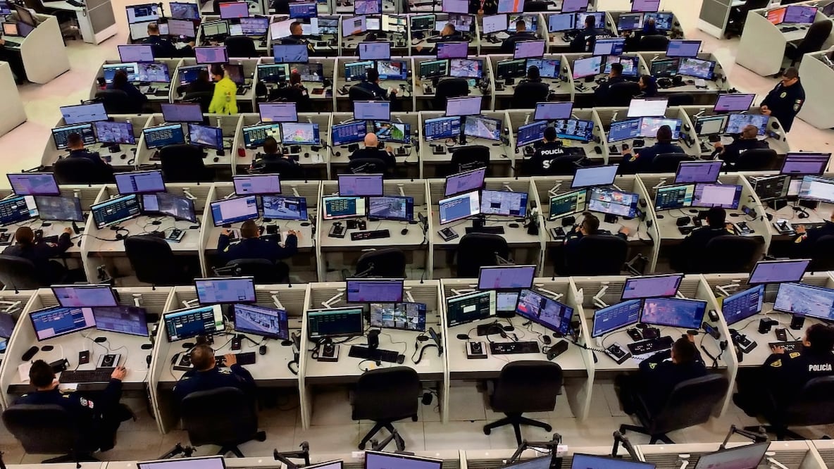 Con estos dispositivos, la CDMX igualaría o tendría más ojos vigilantes que Londres, afirmó José Salvador Guerrero Chiprés, coordinador general del C5.  Fotos: Alberto González. El Universal