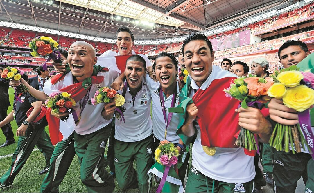 Seleccionados festejando la medalla de oro en futbol en Londres 2012 - FOTO: Archivo