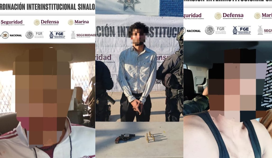 Detienen a tres sujetos armados; aseguran 33 explosivos en dos municipios de Sinaloa. Foto: Especial