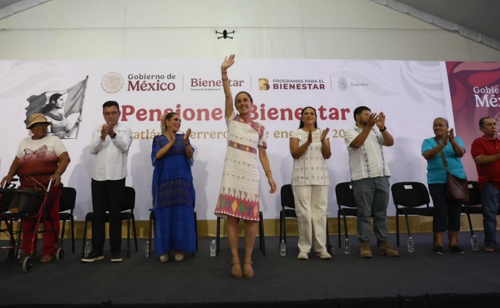 Presidenta Claudia Sheinbaum en Guerrero (10/01/2026). Foto: Presidencia