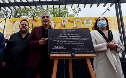 Al ritmo del bolero, inauguran plaza en honor a Armando Manzanero