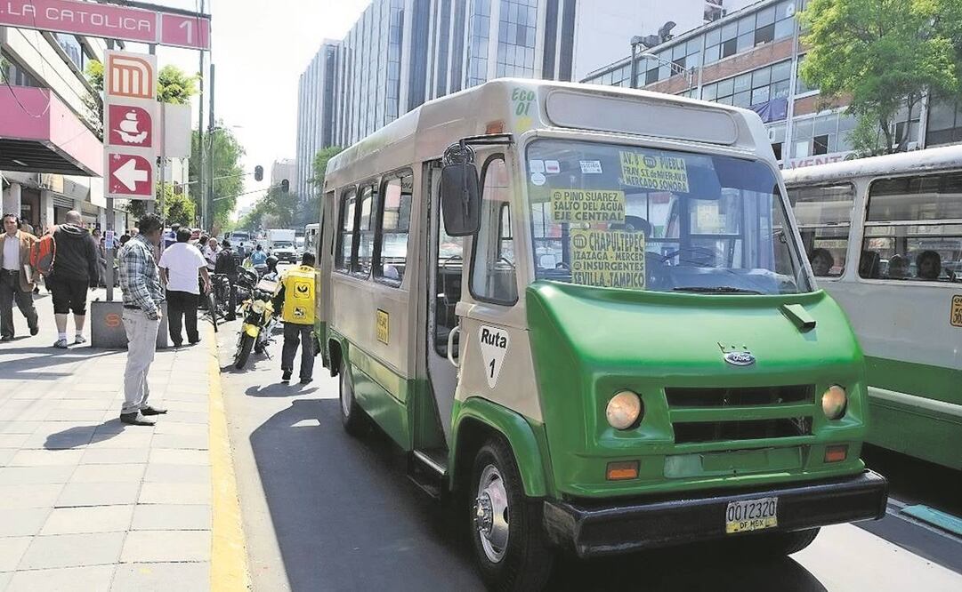 Transportistas de la CDMX. Foto: Isaac Esquivel/CUARTOSCURO