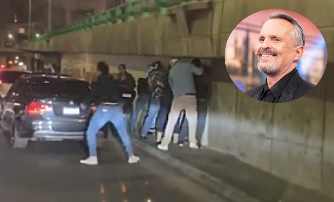 Momento exacto en que la banda de ladrones fueron detenidos en Periférico. Foto: Especial