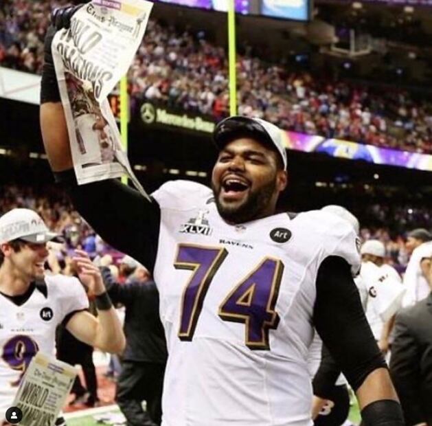Michael Oher es la inspiración de la película “The Blind Side”. Foto: Instagram @michaeloher
