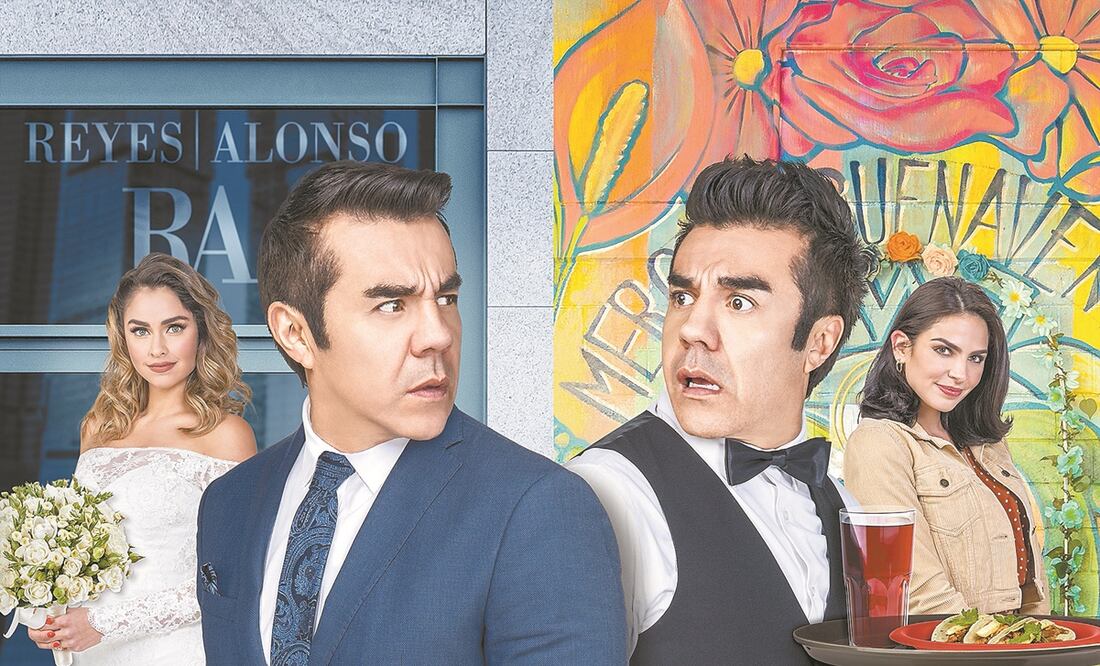 Un día dos hombres se cruzan y se dan cuenta que son idénticos. Foto: cuenta que son idénticos. b TELEVISA