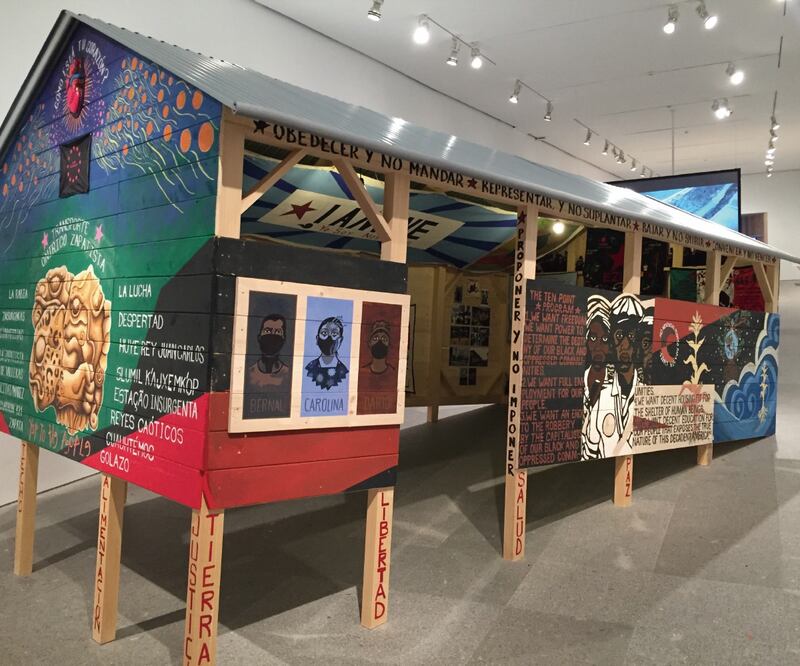 Zapantera Negra, 2012- 2022, de EDELO (En Donde Era La Onu), parte de la exposición que estuvo de mayo a octubre pasado en el Museo Reina Sofía. Foto: André Mesquita