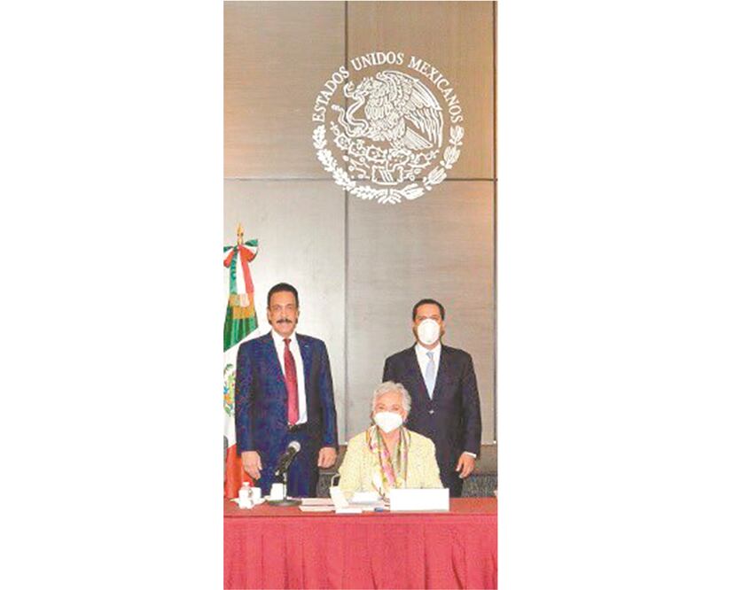 Olga Sánchez se reunió en privado con gobernadores. Foto: SECRETARÍA DE GOBERNACIÓN