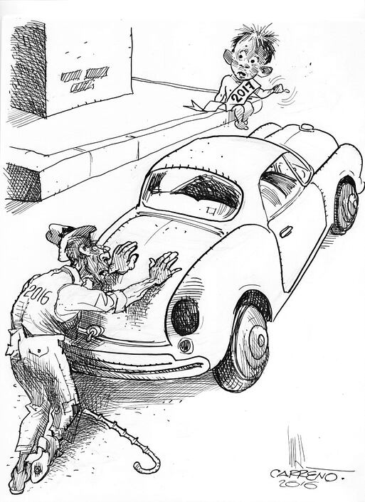 Del aventón al empujón