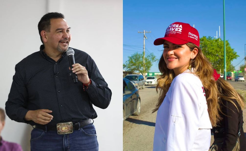 Tanto Cruz Pérez Cuellar como Andrea Chávez buscaran ser candidatos por el estado de Chihuahua. Fotos: Especiales.