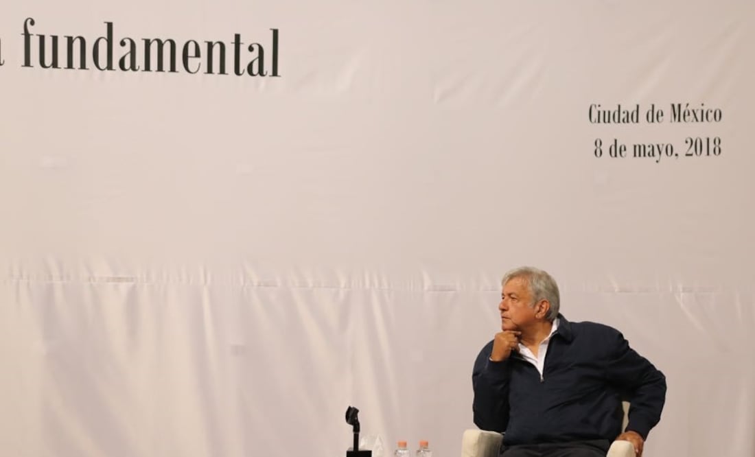 Andrés Manuel López Obrador en el museo Memoria y Tolerancia. Foto: Valente Rosas/El Universal