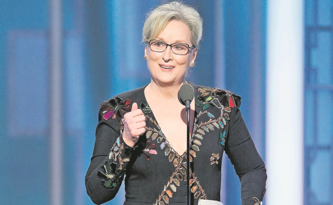 Meryl se quejó durante su discurso del trato de Trump a un periodista. (PAUL DRINKWATER. AP)