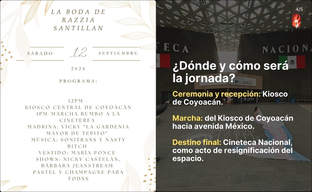 El grupo Mariposas Negras saldrá al mediodia del Kiosco de Coyoacán rumbo a la Cineteca Nacional. Foto: Instagram @clanmariposasnegras