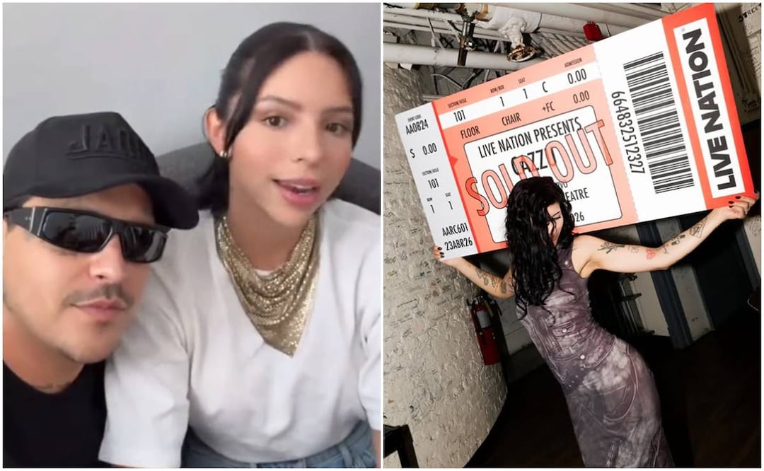 Christian Nodal y Ángela siguen juntos; Cazzu triunfa en Chicago en el inicio de su gira por EU.