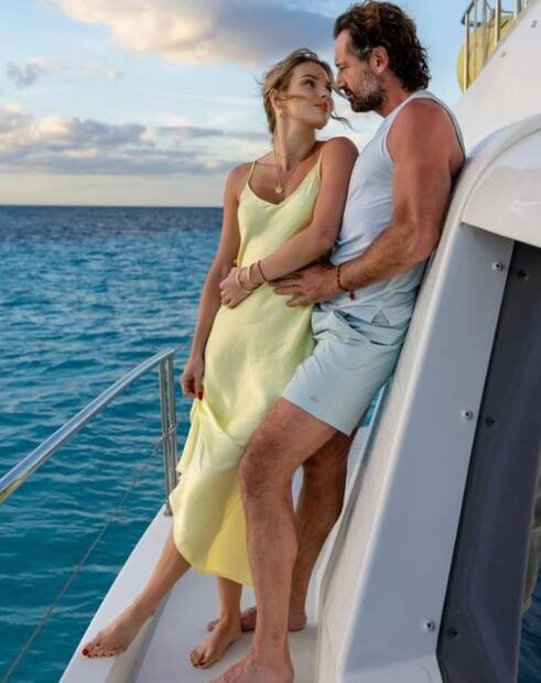 Esta foto de diciembre de 2023, fue de las últimas que Irina Baeva compartió con Gabriel Soto en su Instagram.