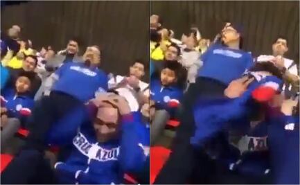 VIDEO: El frustrante momento que vivió un aficionado de Cruz Azul ante la goleada