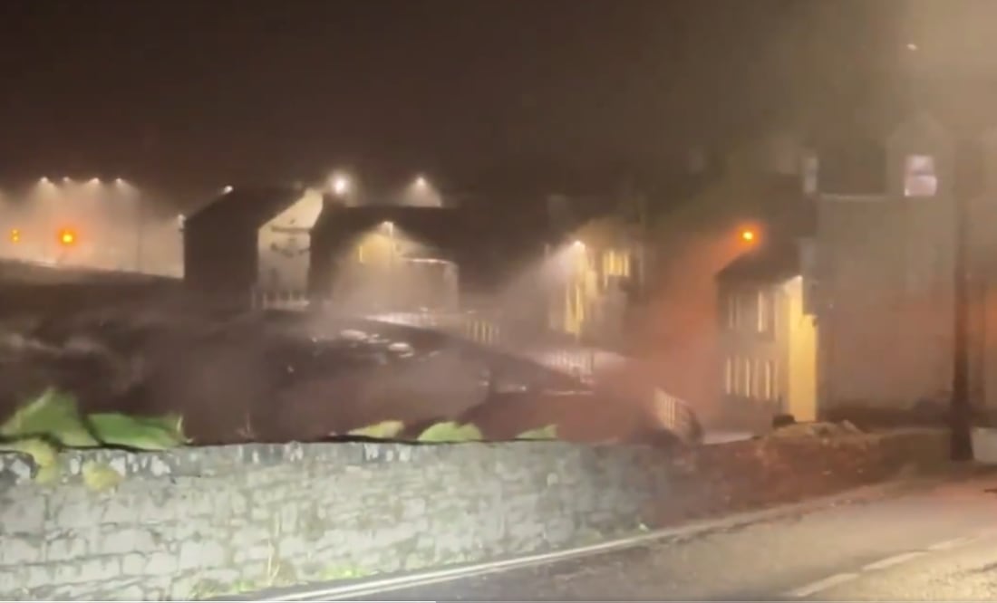 Tormenta causa fuertes vientos en Irlanda y Escocia. Foto: captura de pantalla