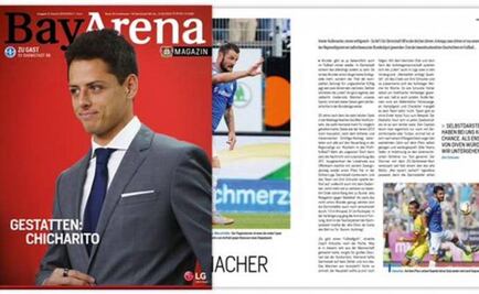 “Chicharito” on the cover of BayArena magazine