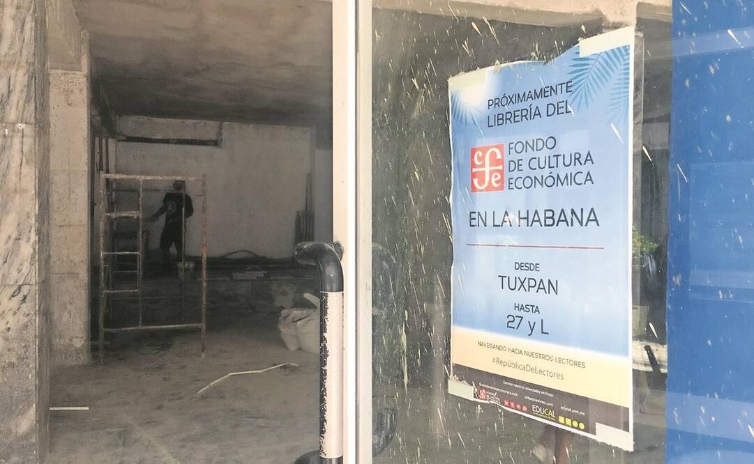 La apertura de la librería Tuxpan en La Habana, Cuba estaba prevista para el pasado mes de mayo, cuando el presidente López Obrador visitó la isla. Foto: Pedro Villa y Caña/EL UNIVERSAL