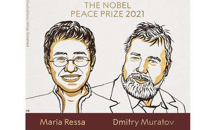 Dan Nobel de la Paz a 2 periodistas