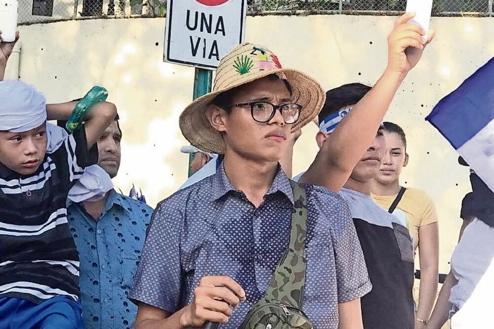 Lesther Alemán Dirigente estudiantil de la oposición en Nicaragua (CORTESÍA)