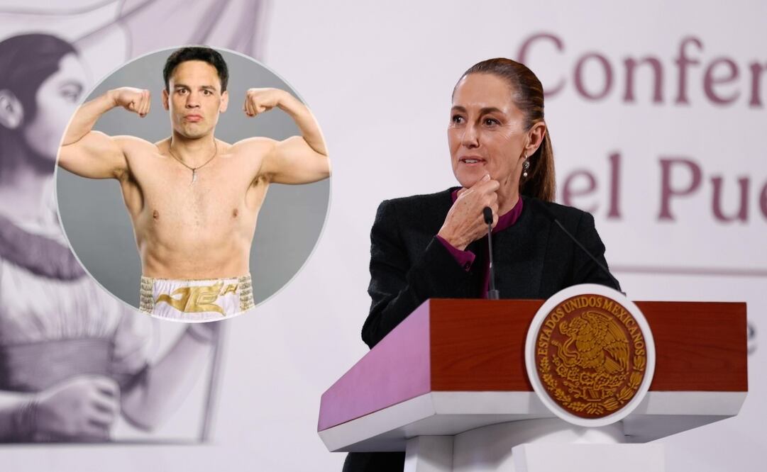 La presidenta Claudia Sheinbaum Pardo habló sobre la detención de Julio César Chávez Jr. en su conferencia matutina. Foto: Diego Simón / EL UNIVERSAL