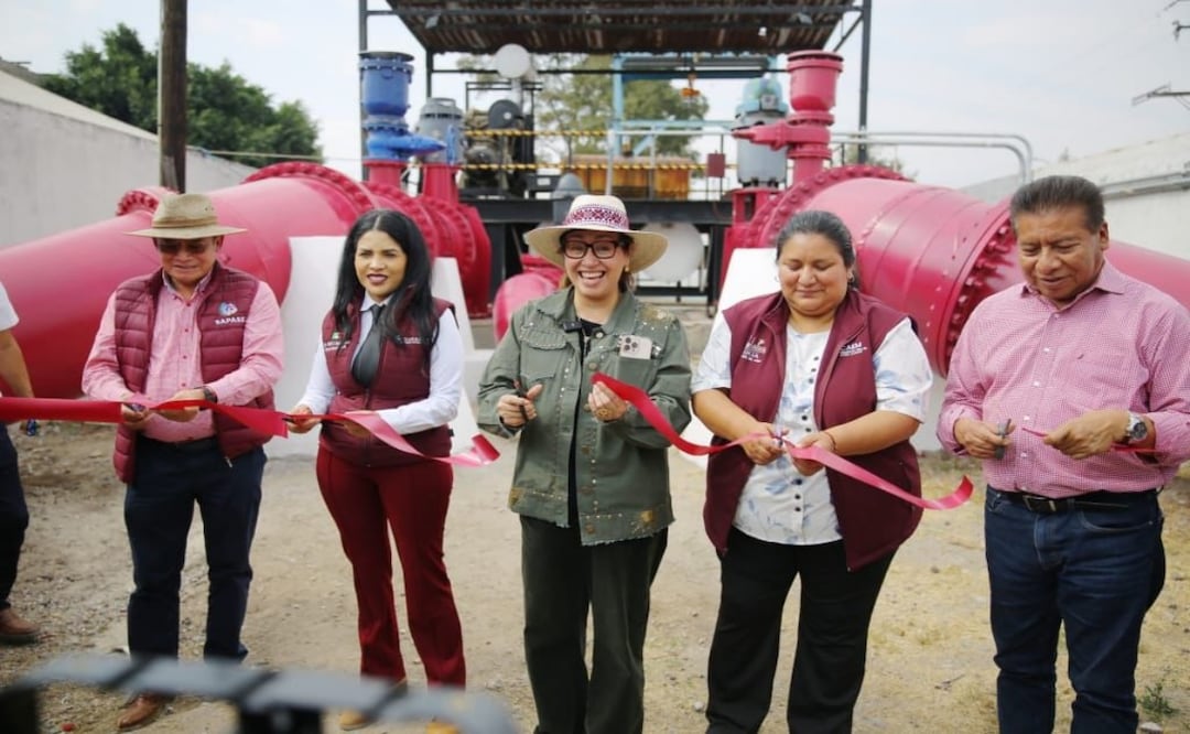 Rehabilitan pozo Benito Juárez en Ecatepec. Foto: Especial
