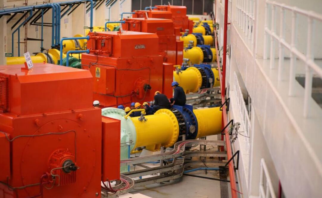 Ramón Aguirre indicó que antes del corte del agua, sólo había una línea, ahora hay dos, la diferencia es que ya no se interconectarán entre ellas, que es lo que hacía la "K". FOTO: @conagua_mx