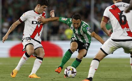 Andrés Guardado jugó 45 minutos en el triunfo del Betis sobre el Rayo Vallecano
