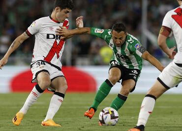 Andrés Guardado jugó 45 minutos en el triunfo del Betis sobre el Rayo Vallecano