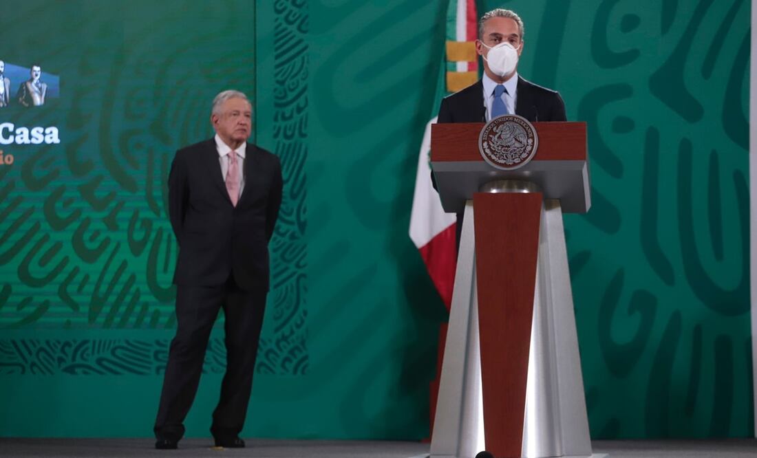 Carlos Slim Domit, hijo de Carlos Slim, acudió a la mañanera del presidente López Obrador. Foto: Berenice Fregoso / EL UNIVERSAL