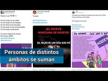 Las figuras públicas que se han sumado a "un día sin nosotras"